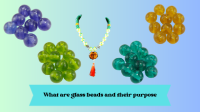 What are glass beads and how are they used to make jewelry